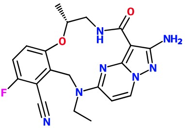 (image for) MC085271 (7R)-3-Amino-14-ethyl-11-fluoro-7-methyl-4-oxo-4,5,6,7,13,14-hexahydro-1,15-ethenopyrazolo[4,3-f][1,4,8,10]benzoxatriazacyclotridecine-12-carbonitrile